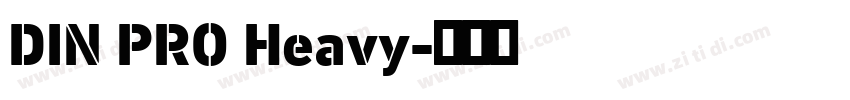 DIN PRO Heavy字体转换
